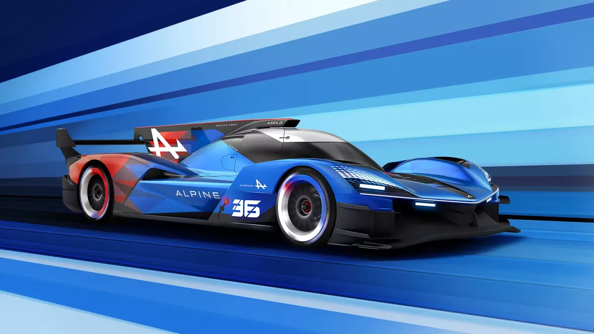 Alpine A424 racing car